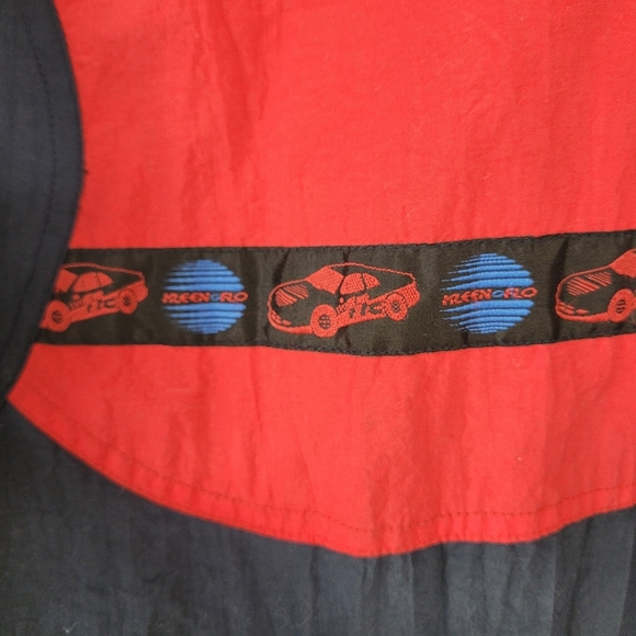 Vintage Kleen Flo red and blue colourblock jacket - Picture 3 of 16